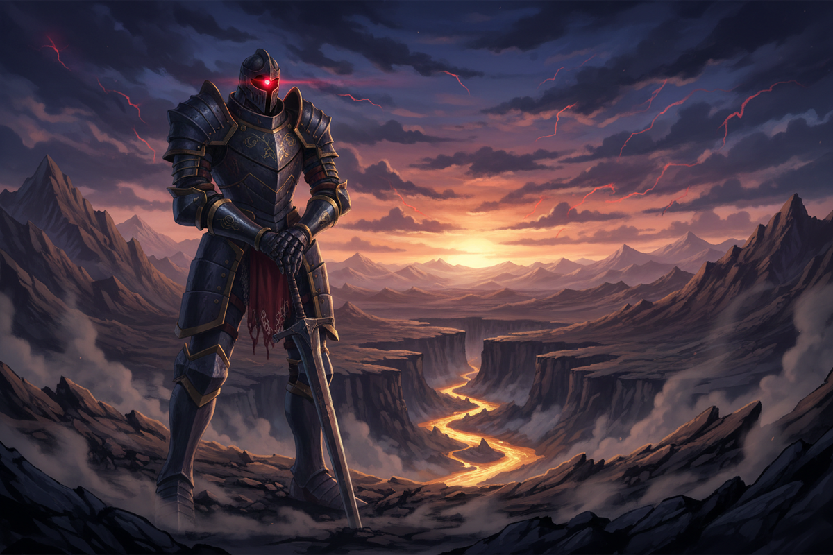 Alphonse Elric's hollow suit of armor — a soul bound to steel