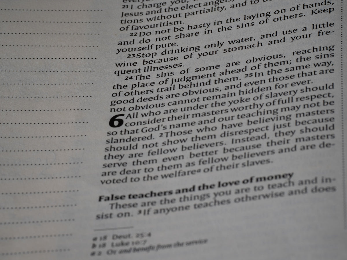 Bible verses about false teachers and masters