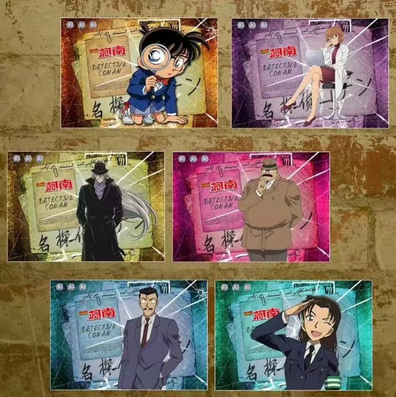 30pc/box New Detective Conan Boxed Double-sided Small LOMO Cards Animation Card Book Mark Conan