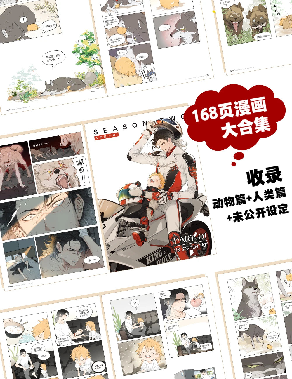 The Wolf Who Picked Up Comic Book Vol.1 - Lang Wang & Tu Dou Chinese Romance Danmei Manga Books