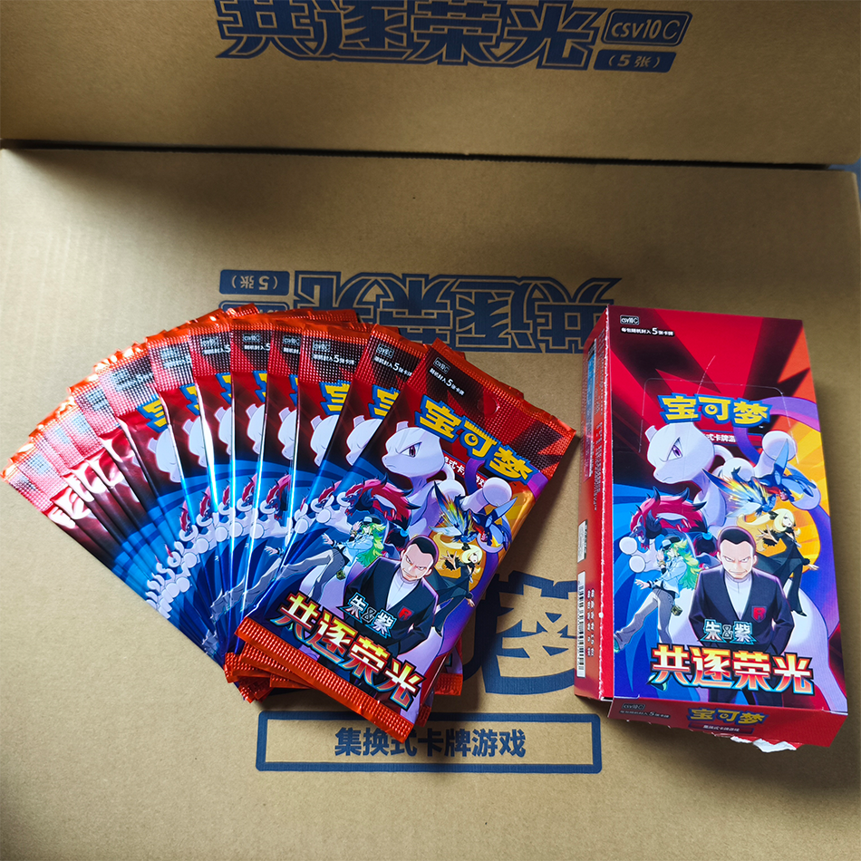 18.0 Booster Box Pokemon Cheap Anime Trading Cards Bulk Mystery Packs Hot Selling Japanese Card Game Box