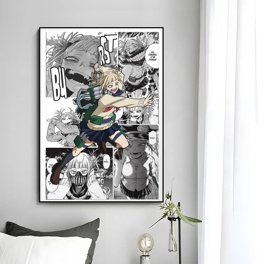 M-My Hero Academia Anime Poster Wall Art Print Poster Decorative Mural Home Decor Gift Unframed