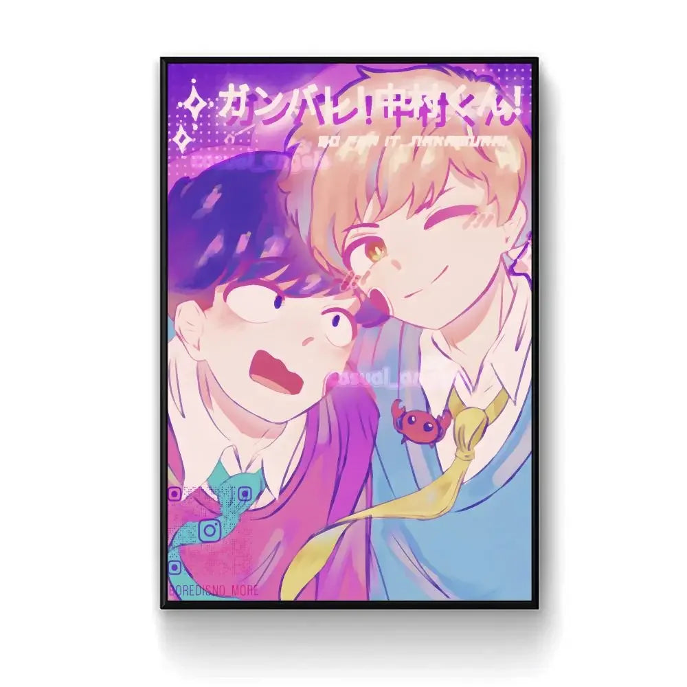 Manga G-Go for It, N-Nakamura! Poster Self-adhesive Paper Print Home Living Room Bedroom Entrance Bar Cafe Art