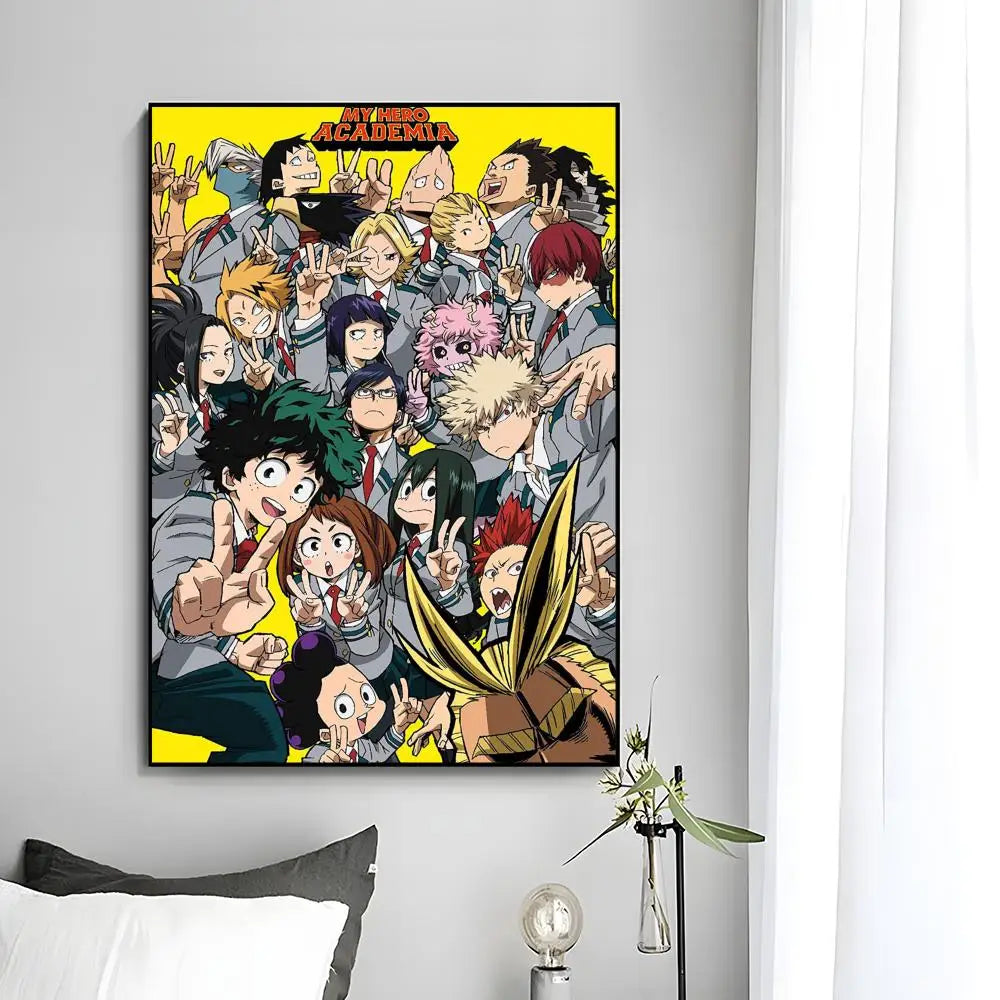 M-My Hero Academia Anime Poster Wall Art Print Poster Decorative Mural Home Decor Gift Unframed