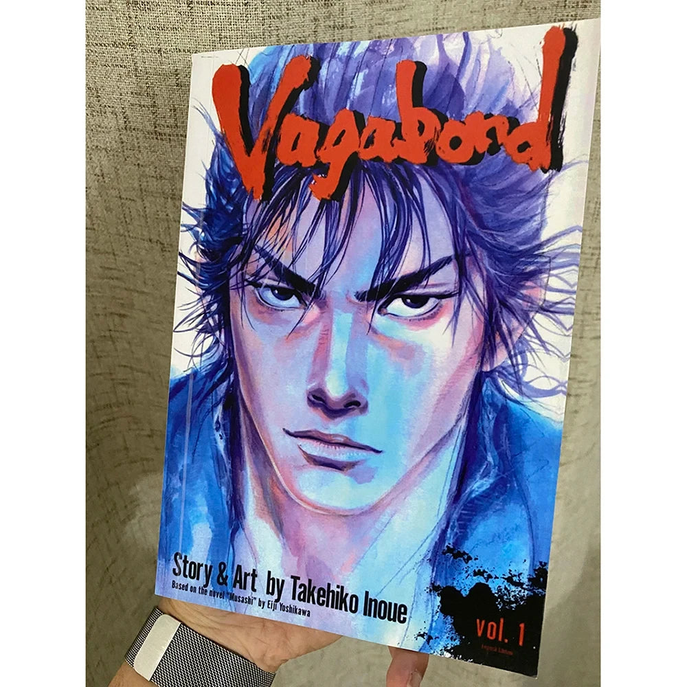 Anime Vagabond Volume 1-3 Miyamoto Musashi Japanese Teen Mystery Romance English Comic Book Manga Book English Version