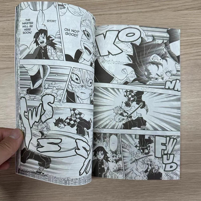 New Version Japanese Anime Demon Slayer Kimetsu No Vol 6 Youth Manga Book English Comic Book Set