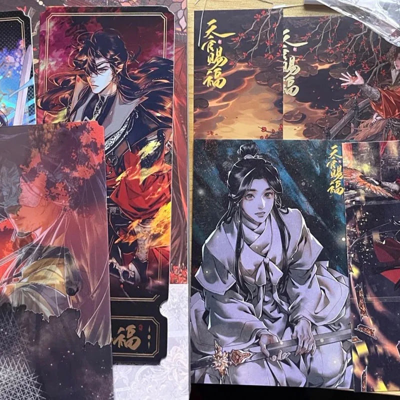 Tian Guan Ci Fu Manga Vol.8 Heaven Official's Blessing Comic Full 2 Books/set by MXTX & STARember With Bonus Bookmarks Postcards