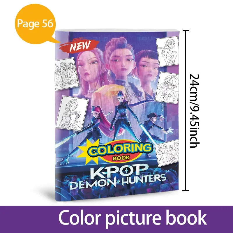 2026 New Coloring Books Anime Cartoon Line Drawing Childrens Sketch Picture Book Kids Birthday Gift Christmas Gift