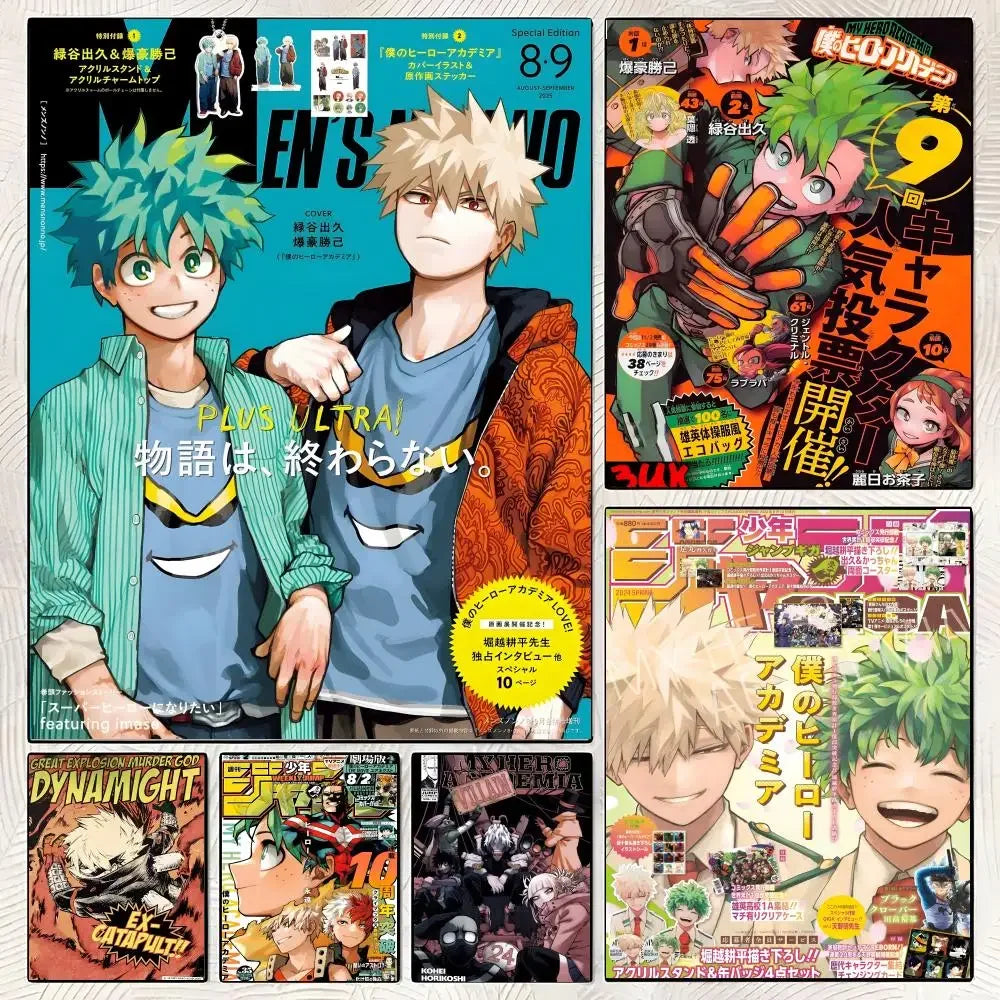 M-My Hero Academia Poster High-definition  poster stickers, suitable for bedroom, living room, home decoration