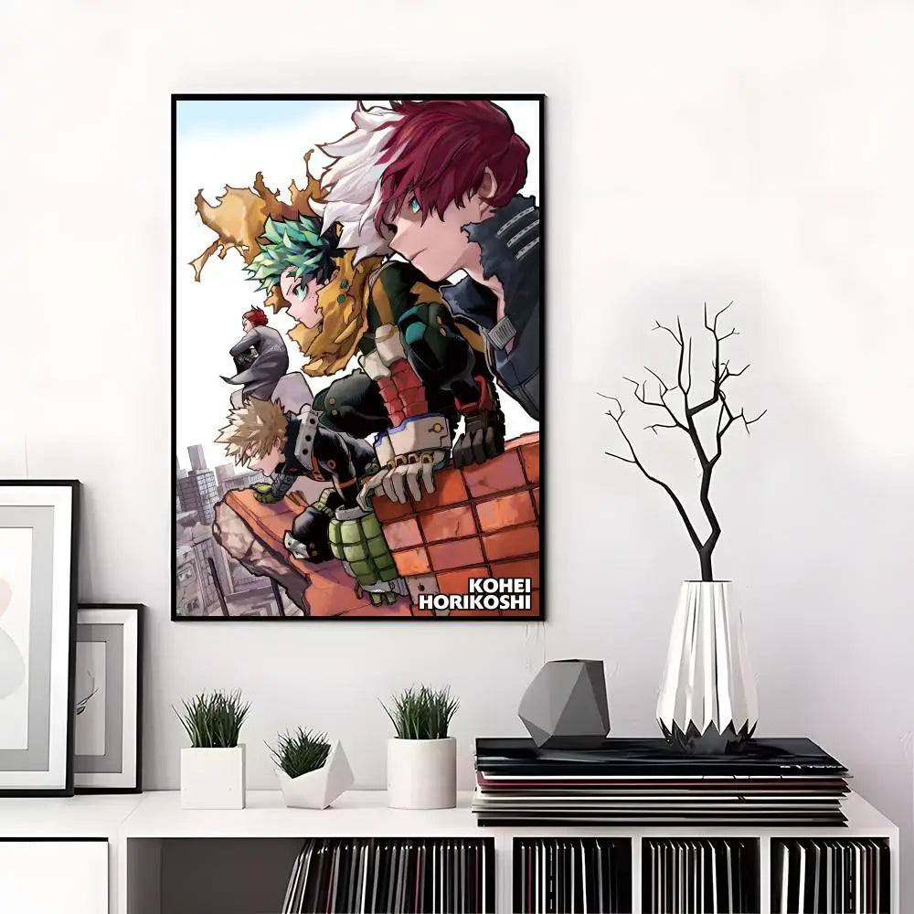 M-My Hero Academia Poster High-definition  poster stickers, suitable for bedroom, living room, home decoration