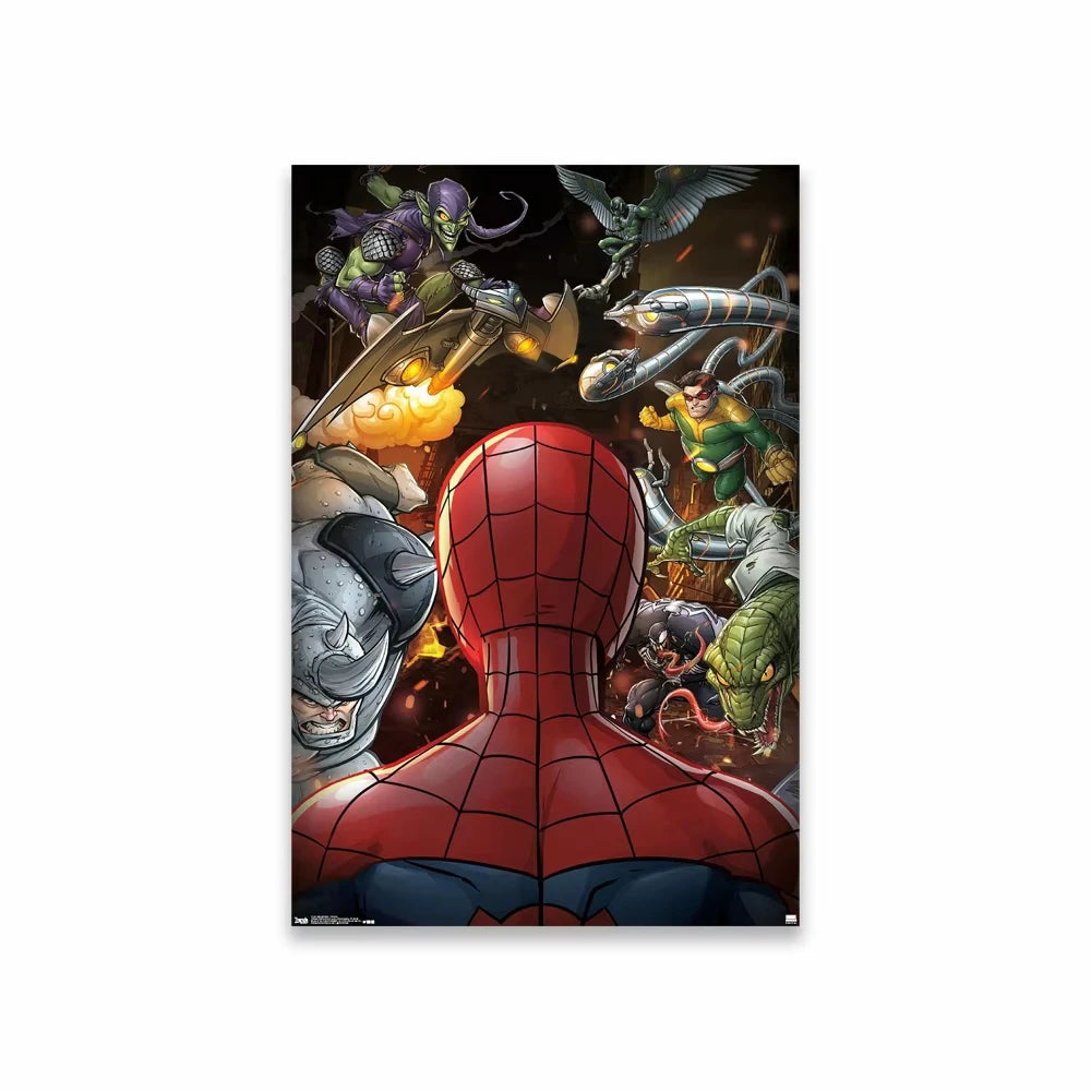 Spider Man  Comics Poster Superhero Cartoon Movie Art Diamond Painting The Amazing Spider Man Prints Bedroom Decoration