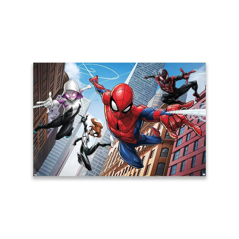 Spider Man  Comics Poster Superhero Cartoon Movie Art Diamond Painting The Amazing Spider Man Prints Bedroom Decoration
