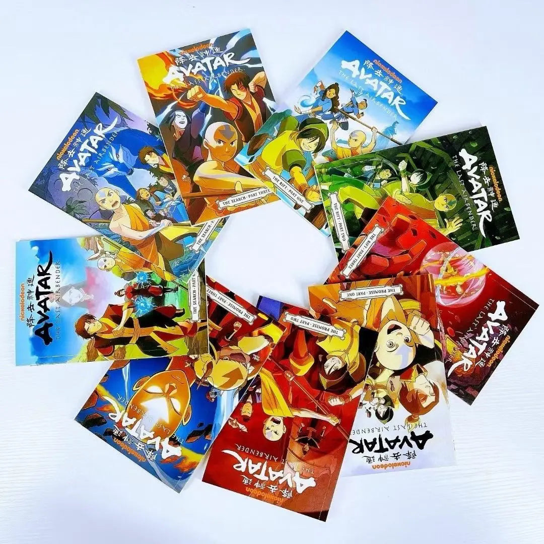 9 Books Avatar The Last Airbender Season 1/2 English Picture Book American Comics Action Comedy Fantasy