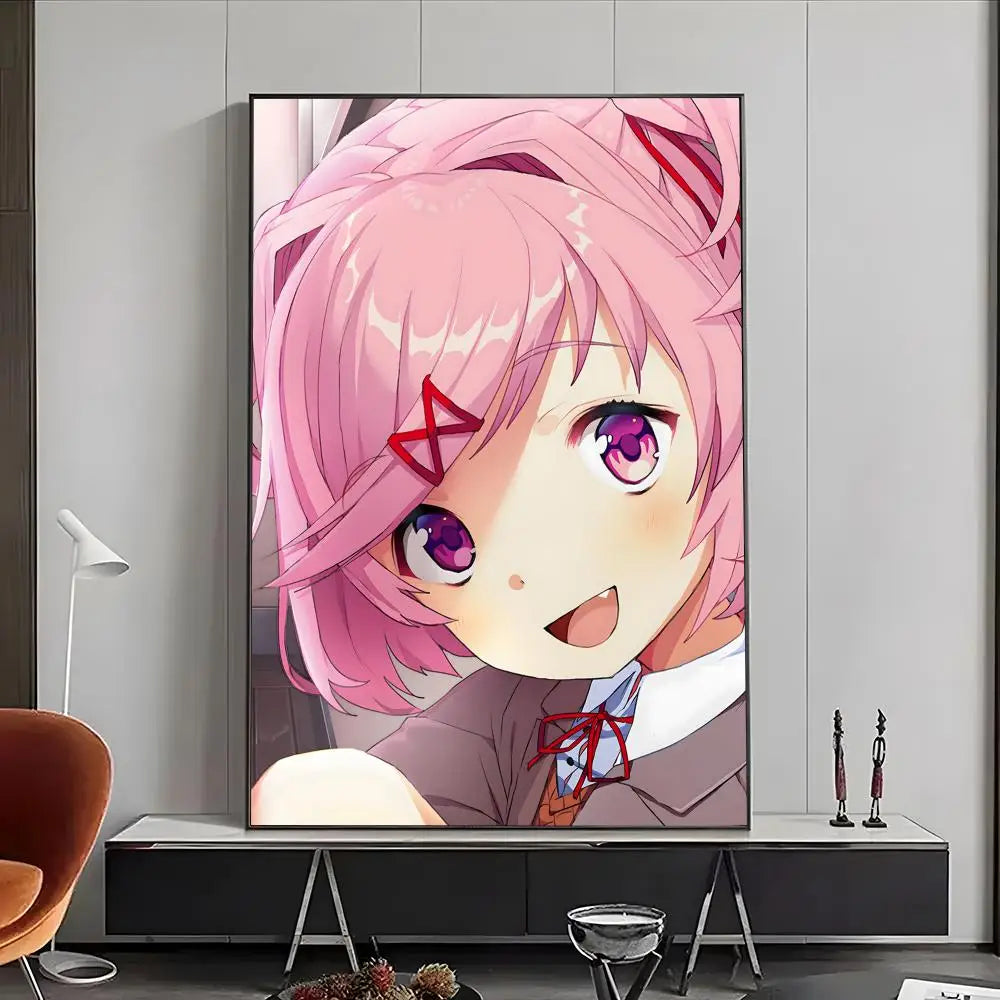 Manga Doki Literature Club Poster High-definition posters, wall art for living room and home decor.