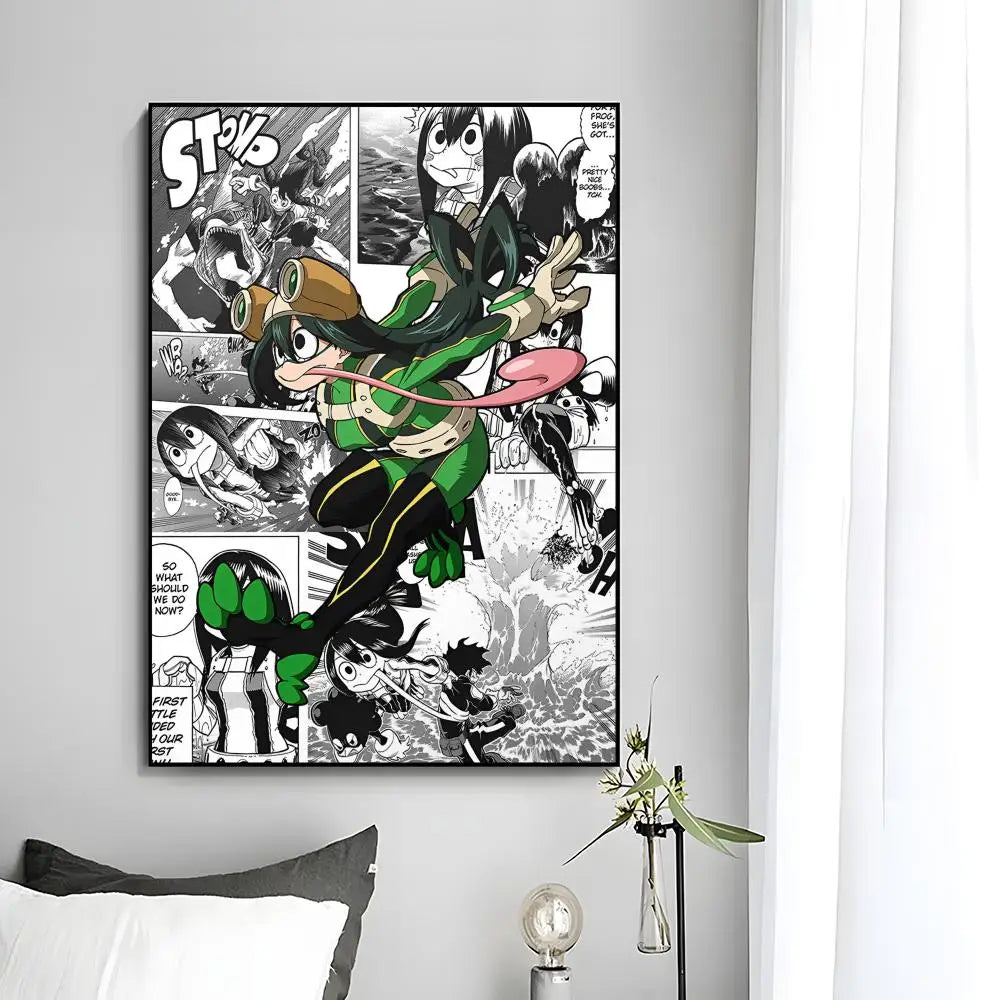 M-My Hero Academia Anime Poster Wall Art Print Poster Decorative Mural Home Decor Gift Unframed