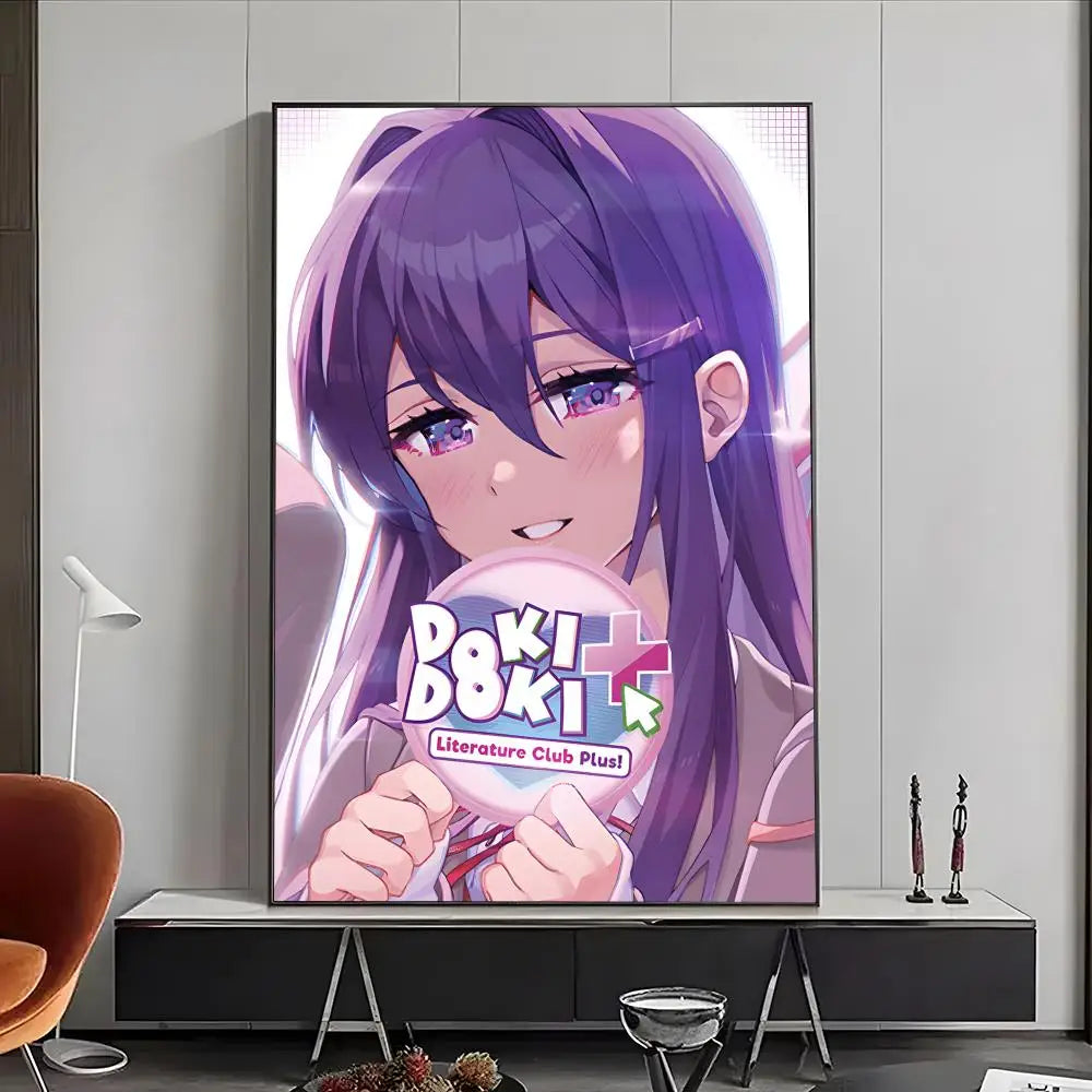 Manga Doki Literature Club Poster High-definition posters, wall art for living room and home decor.