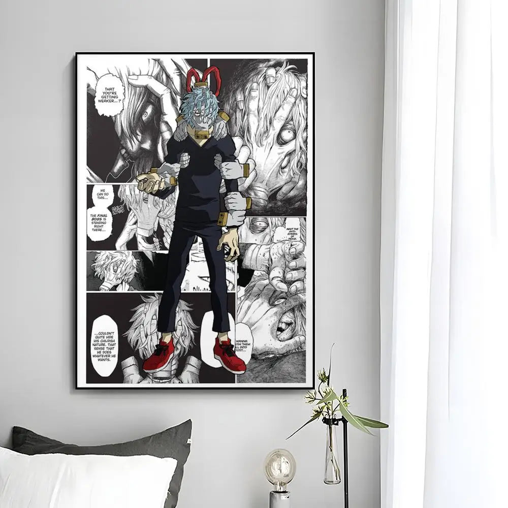M-My Hero Academia Anime Poster Wall Art Print Poster Decorative Mural Home Decor Gift Unframed