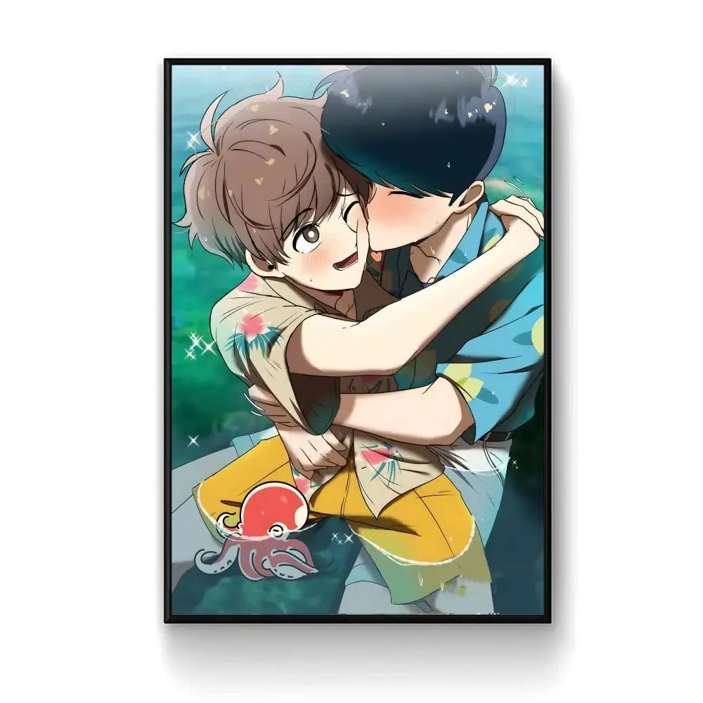 Manga G-Go for It, N-Nakamura! Poster Self-adhesive Paper Print Home Living Room Bedroom Entrance Bar Cafe Art