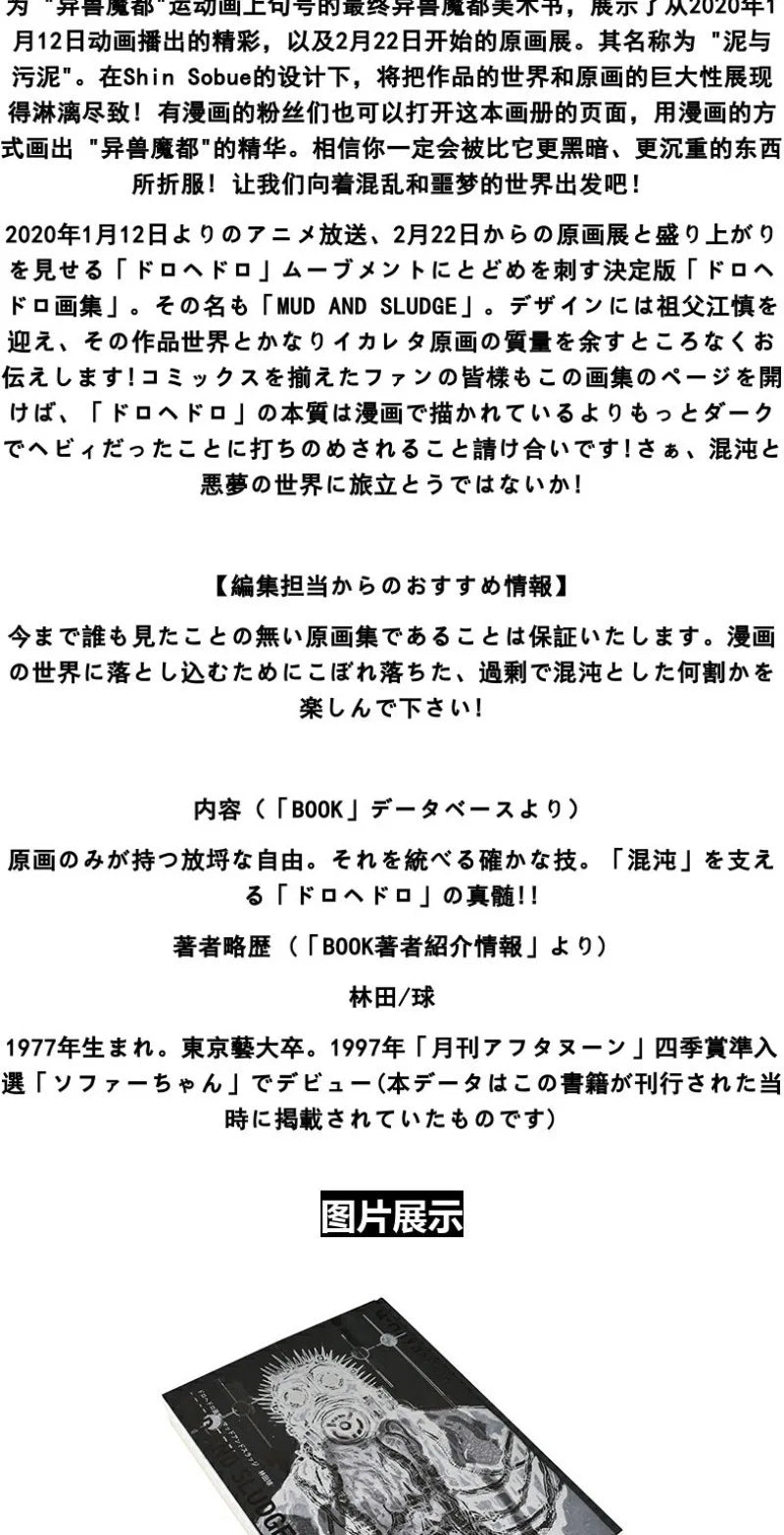 Q Hayashida Original Art Book Illustration Collection Comic Album Manga Dorohedoro Album MUD AND SLUDGE Japanese Version
