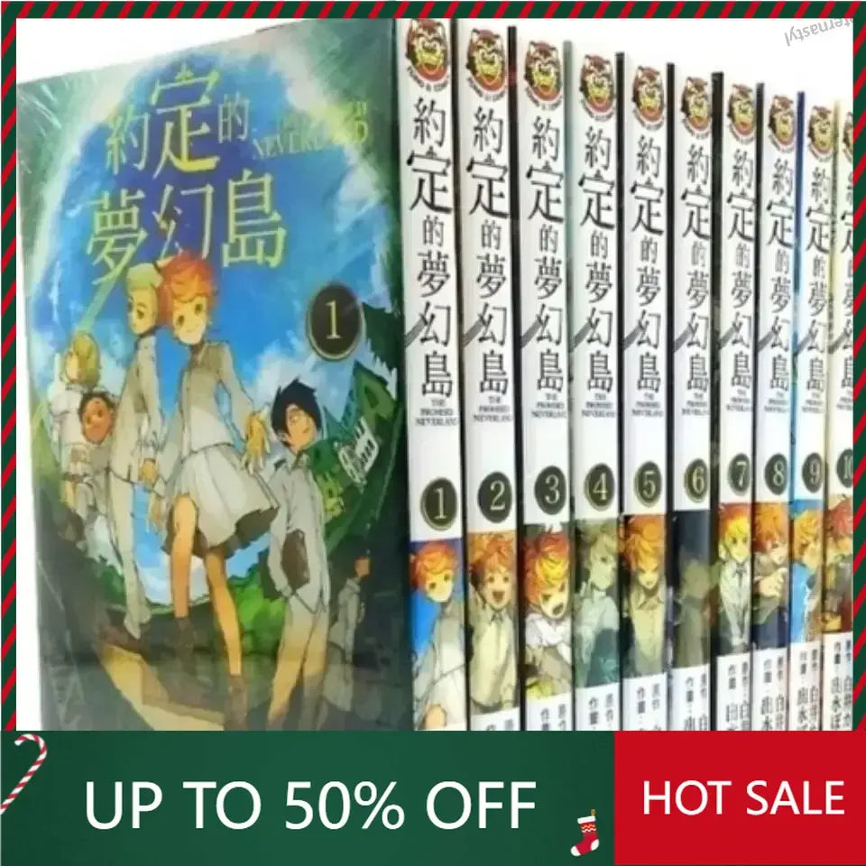 Libro DIFUYA 20 Books Japanese Manga The Promised Neverland Youth Magic Adventure Comic Book Chinese Libro Livre High Quality Ve