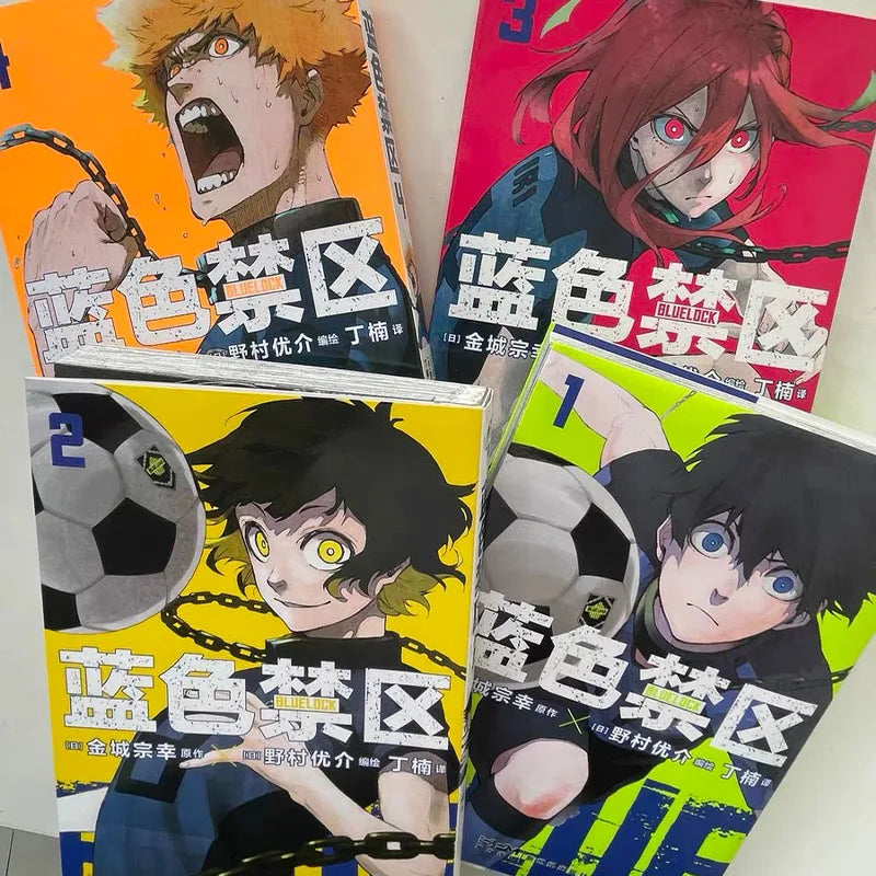BLUE LOCK Manga Vol.1 -2/3-4/5-6/7-8/9-10/11-12/13-14/15-16 (Two - Book Set) Chinese Version - Japanese Football Sports Comics