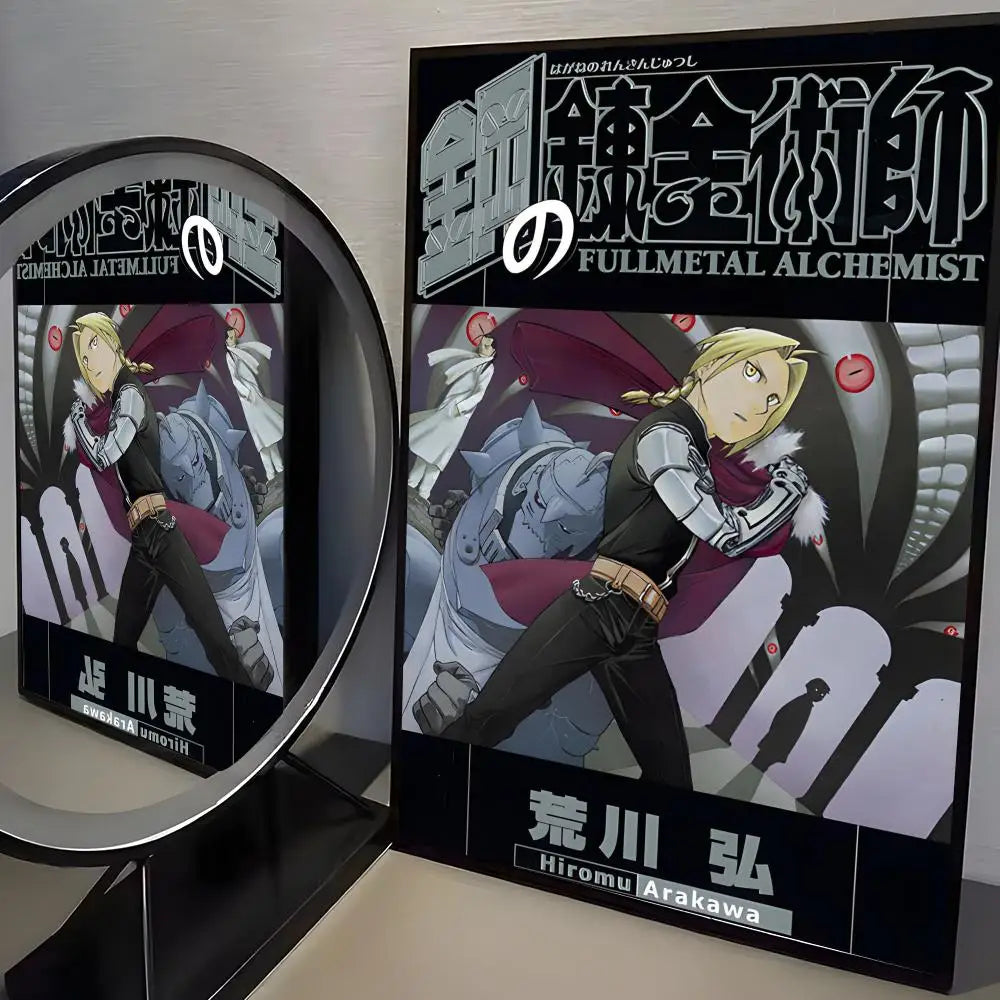 F-Fullmetal Alchemist Anime Poster HD Wall Stickers Mural Self-Adhesive Decals Home Decor Bedroom Living Room Decoration Gift