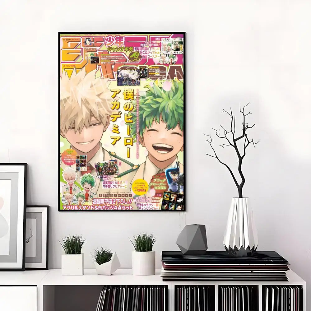 M-My Hero Academia Poster High-definition  poster stickers, suitable for bedroom, living room, home decoration