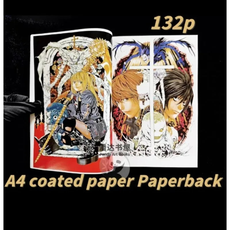 Death Note Takeshi Obata Art Book Paperback Version Artwork Anime Setting Book Manga Light Yagami L Misa Amane Comic Manga