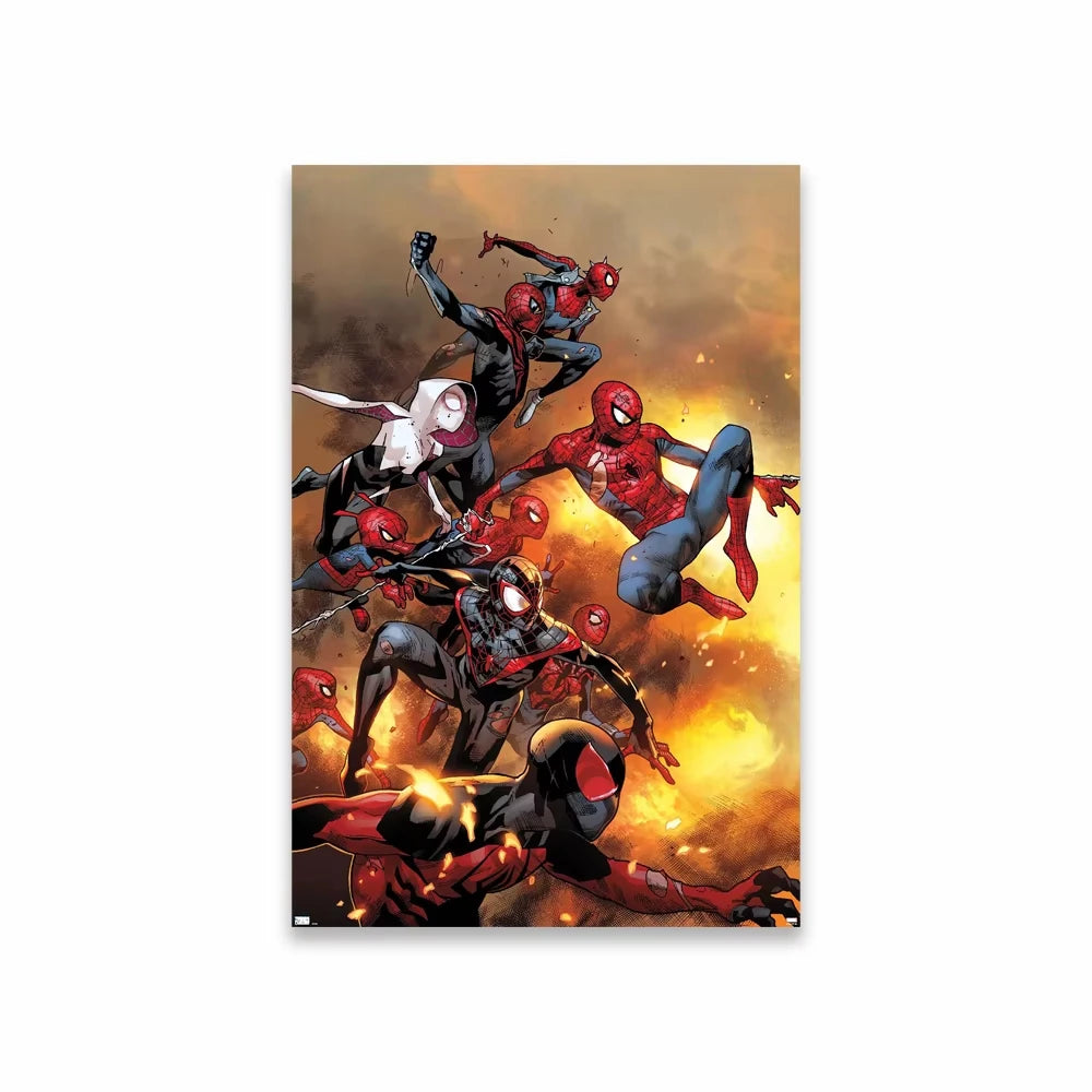 Spider Man  Comics Poster Superhero Cartoon Movie Art Diamond Painting The Amazing Spider Man Prints Bedroom Decoration