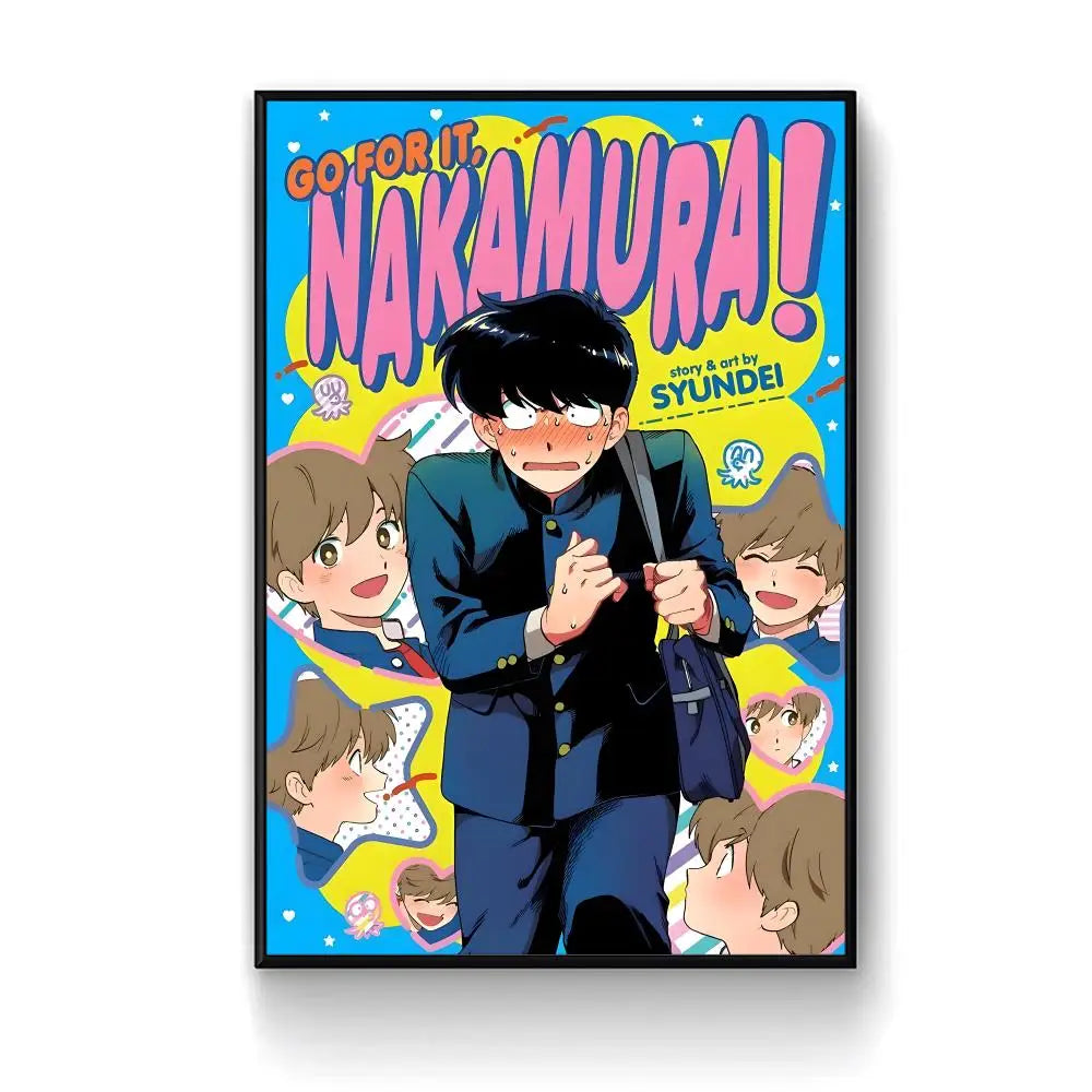 Manga G-Go for It, N-Nakamura! Poster Self-adhesive Paper Print Home Living Room Bedroom Entrance Bar Cafe Art