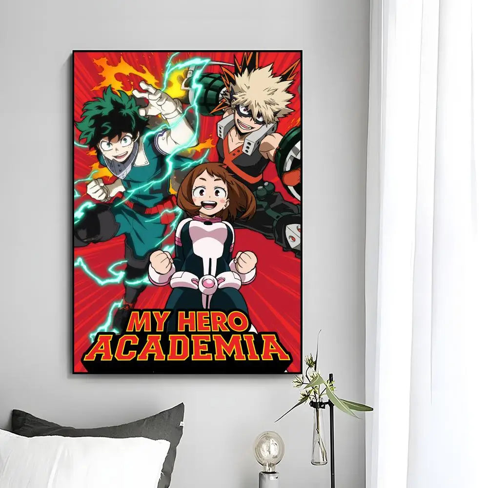 M-My Hero Academia Anime Poster Wall Art Print Poster Decorative Mural Home Decor Gift Unframed