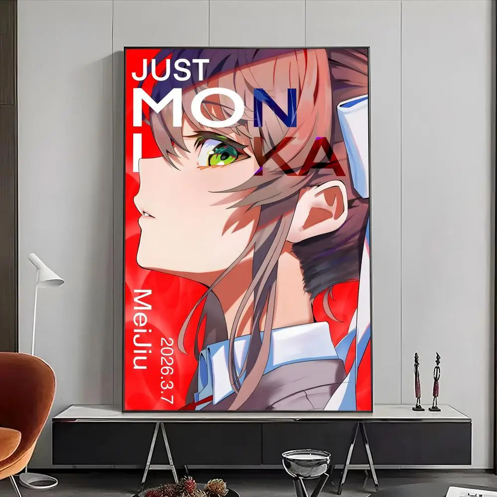 Manga Doki Literature Club Poster High-definition posters, wall art for living room and home decor.