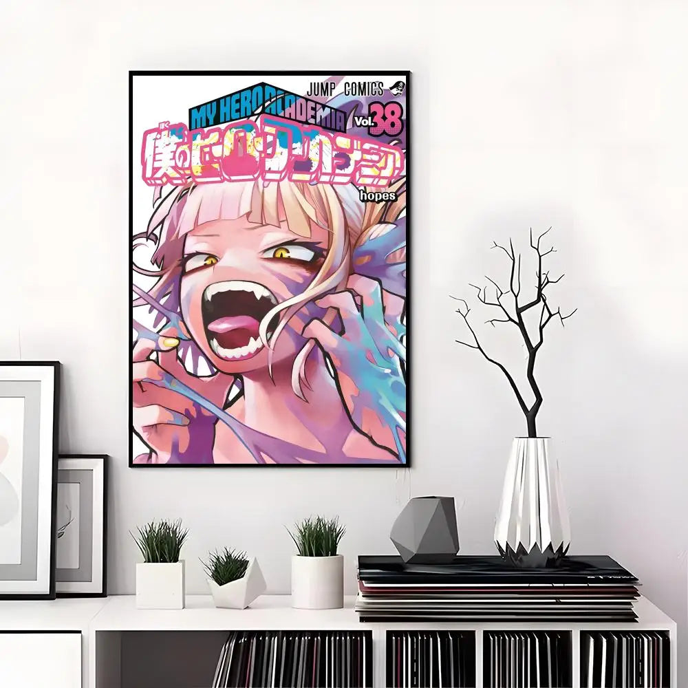 M-My Hero Academia Poster High-definition  poster stickers, suitable for bedroom, living room, home decoration