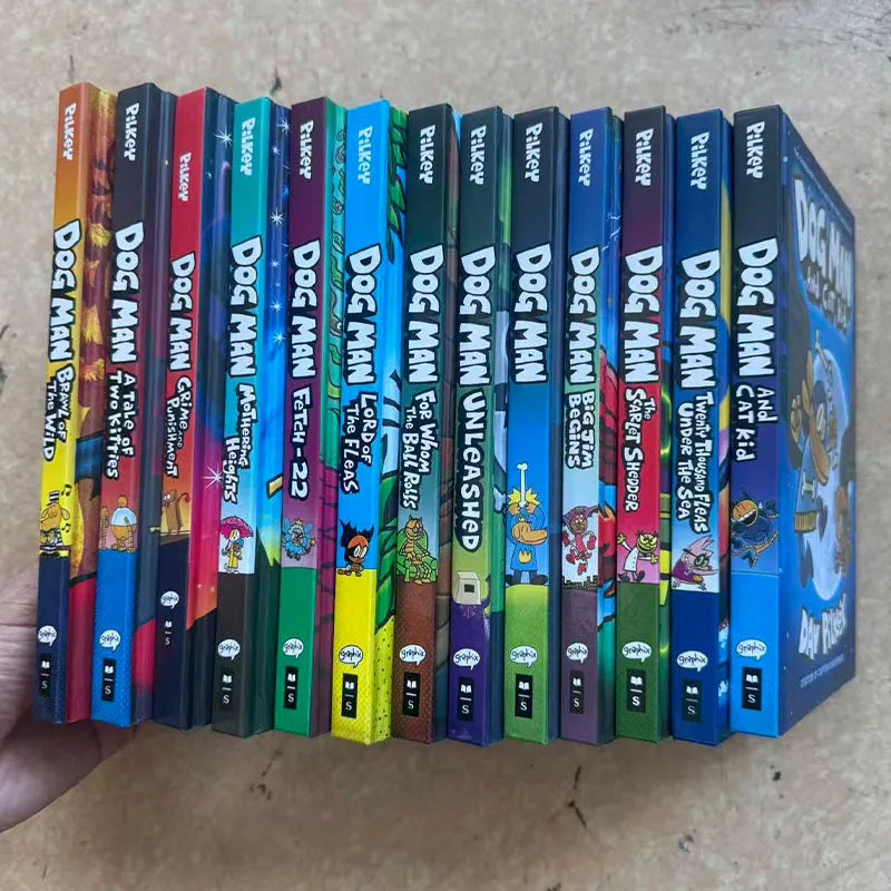 NEW Random 4 Books The Adventures of Dog Man The Epic Collection English Kids Child Hilarious Humor Novel Manga Comic Books