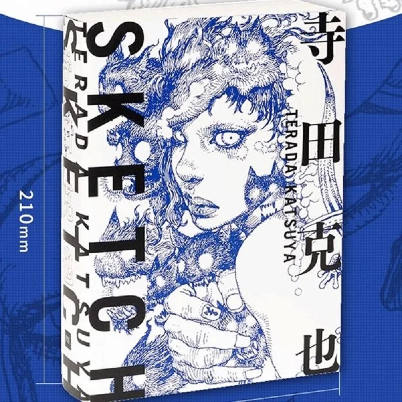 Katsuya Terada Sketch Art Works Japanese illustration Collection Book Sketch Manuscript Line Drawing Books