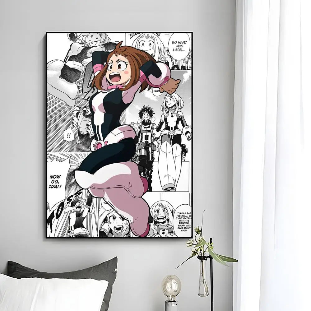 M-My Hero Academia Anime Poster Wall Art Print Poster Decorative Mural Home Decor Gift Unframed