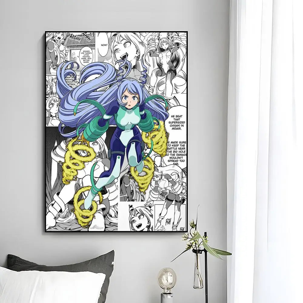 M-My Hero Academia Anime Poster Wall Art Print Poster Decorative Mural Home Decor Gift Unframed