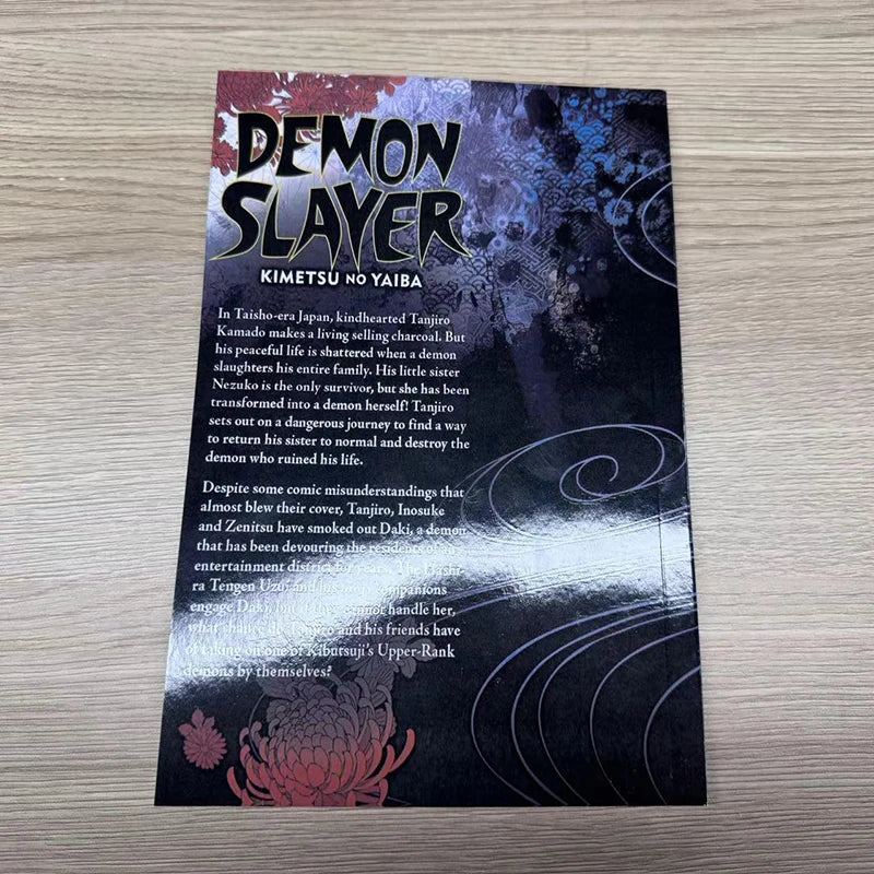 New Version Japanese Anime Demon Slayer Kimetsu No Vol 6 Youth Manga Book English Comic Book Set