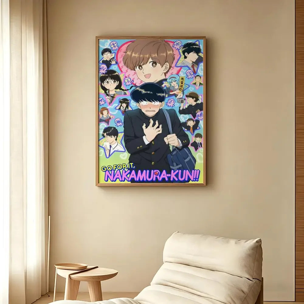 Manga G-Go for It, N-Nakamura! Poster Self-adhesive Paper Print Home Living Room Bedroom Entrance Bar Cafe Art