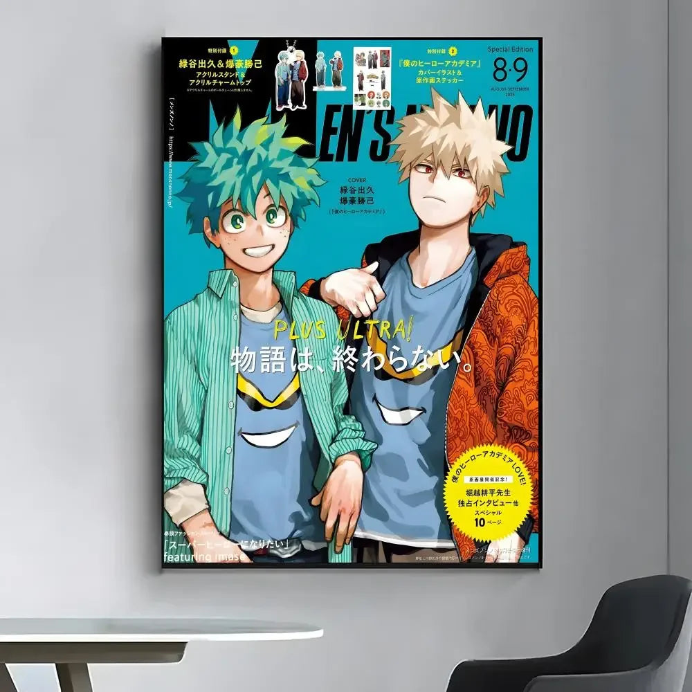 M-My Hero Academia Poster High-definition  poster stickers, suitable for bedroom, living room, home decoration