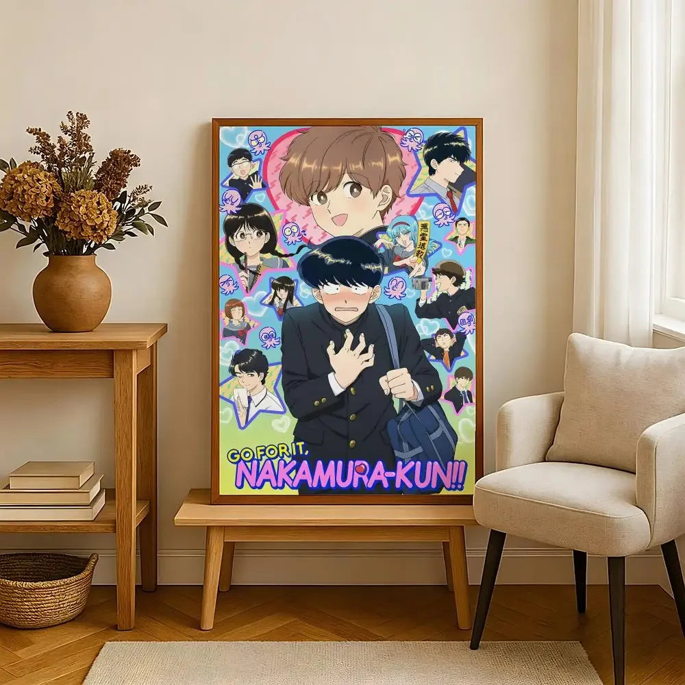 Manga G-Go for It, N-Nakamura! Poster Self-adhesive Paper Print Home Living Room Bedroom Entrance Bar Cafe Art