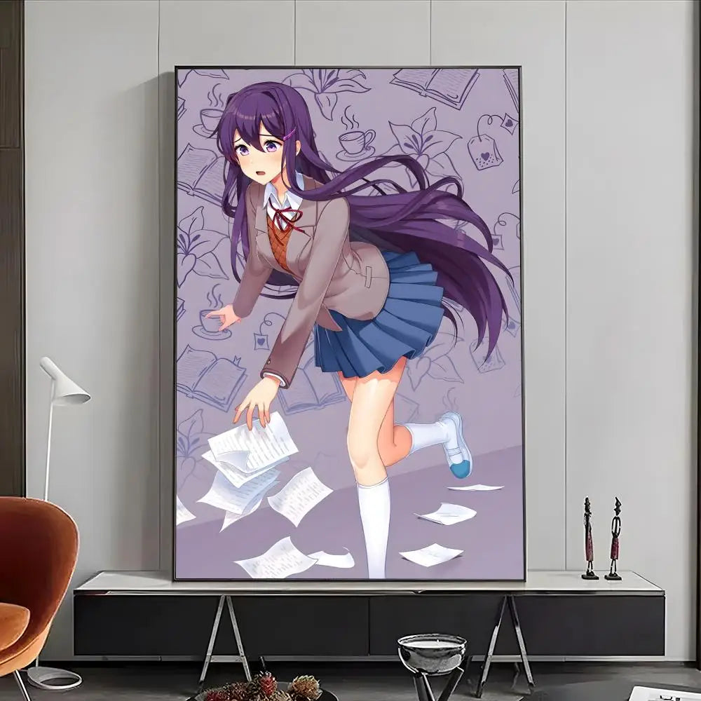 Manga Doki Literature Club Poster High-definition posters, wall art for living room and home decor.