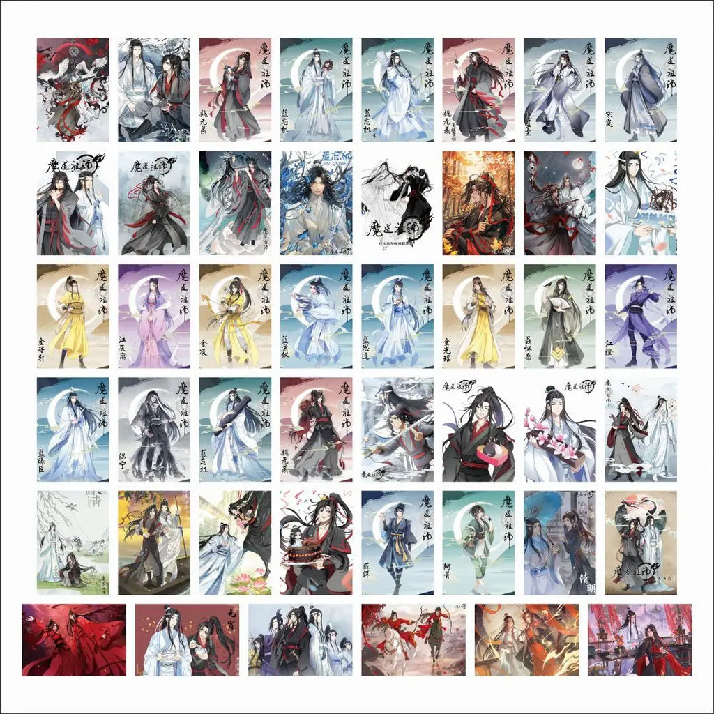 50Pcs Anime Grandmaster of Demonic Cultivation Graffiti Stickers Mo Dao Zu Shi Wei Wuxian Lan Wangji Cosplay Decals Fans Gifts