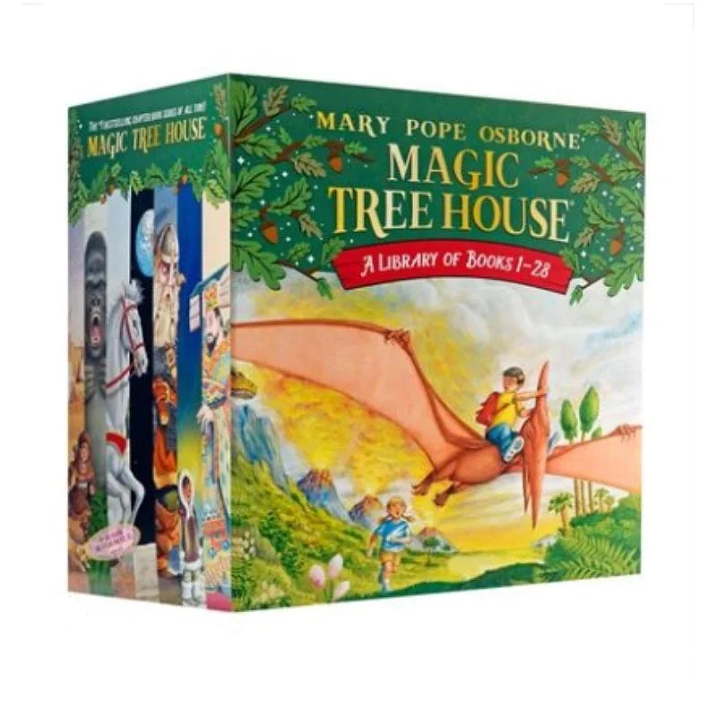 Magic Tree House 1-28 Children's English Reading Books Set 28 Volumes Chapter Bridge Book for Kids English Literature