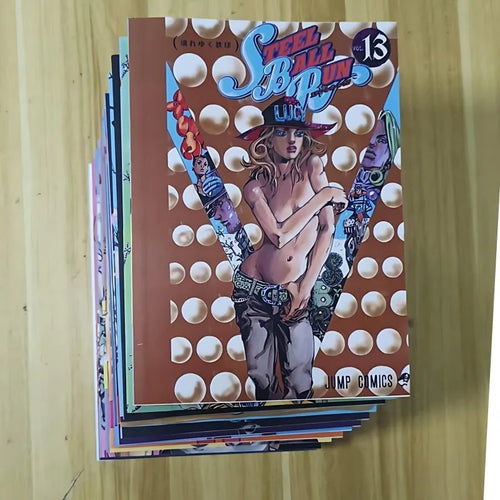 12 Books Steel Ball Run Manga Book JOJO's Bizarre Adventure Part7 Vol.13-24 Japanese Youth Comic Books English Comic Books
