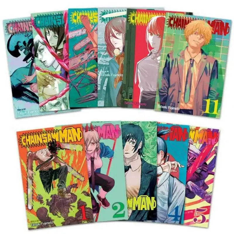 Chainsaw Man Manga Vol. 1-17 Complete Set – English Edition by Tatsuki Fujimoto (Viz Media)