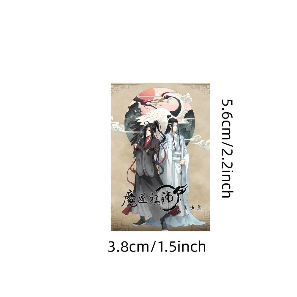50Pcs Anime Grandmaster of Demonic Cultivation Graffiti Stickers Mo Dao Zu Shi Wei Wuxian Lan Wangji Cosplay Decals Fans Gifts