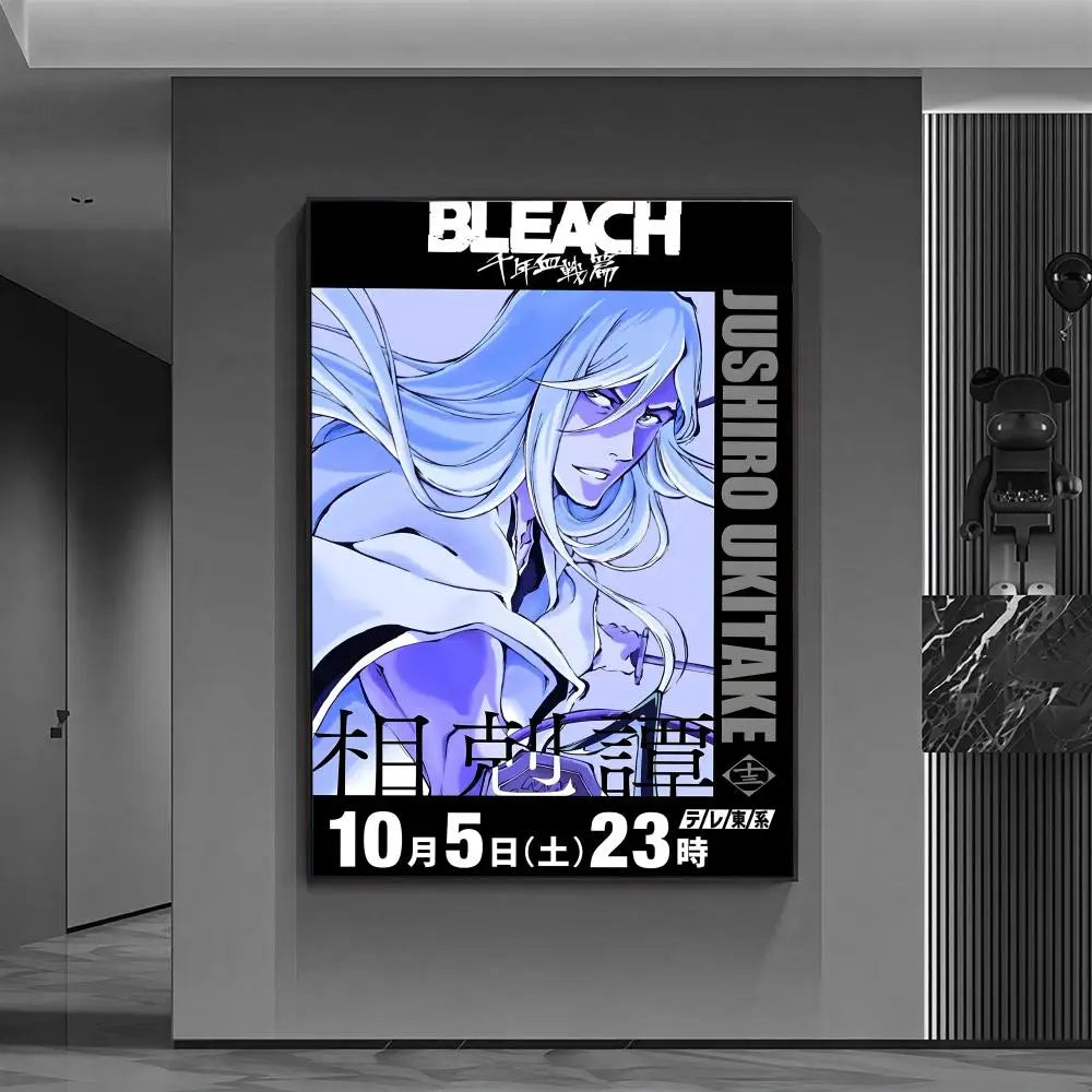 b-BLEACHs classic comics hot Poster Versatile HD Waterproof Wall Art Self-Adhesive Decor for Any Space Ideal Gift