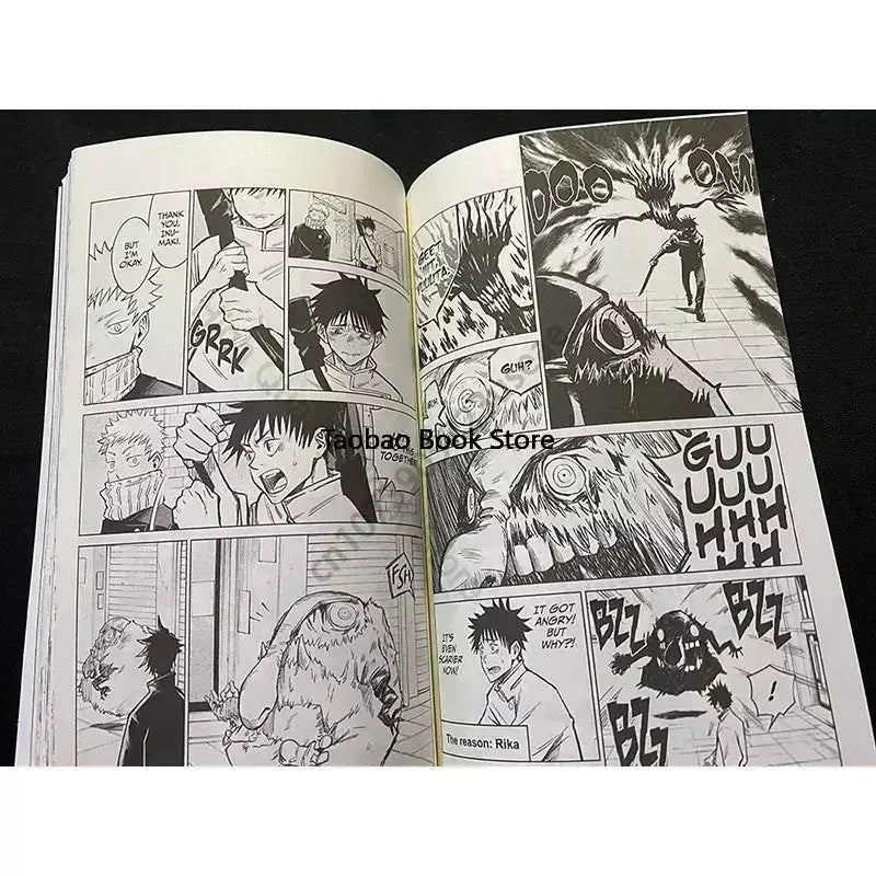 Manga Book 2 Volume Jujutsu Kaisen Japan Youth Teens Fantasy Science Mystery Suspense Manga Comic Book English