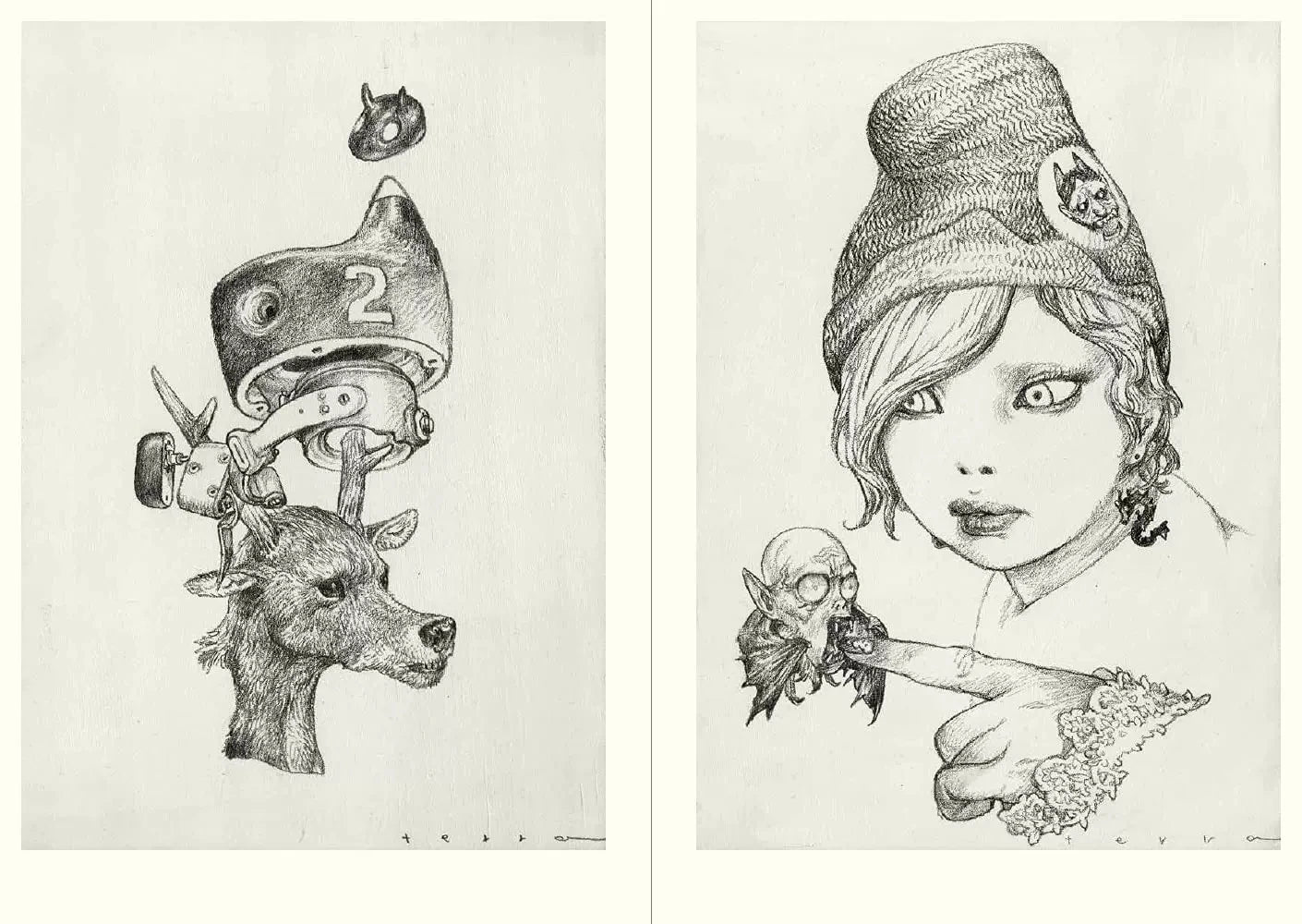 Katsuya Terada Sketch Art Works Japanese illustration Collection Book Sketch Manuscript Line Drawing Books